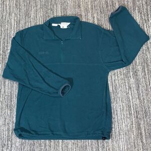Columbia Sportswear Co Unisex Medium Pullover Quarter Zip‎ Shirt Green Fleece